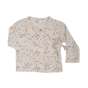 Riffle Amsterdam - overslag vestje bloemen - crème