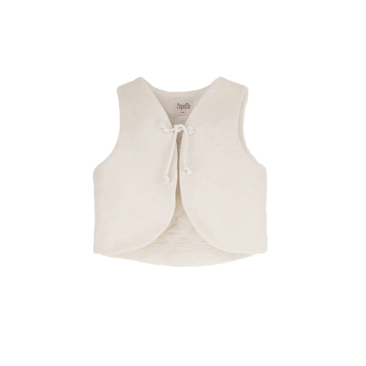 Popelin - wollen gilet - offwhite