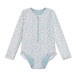 Swim Essentials - UV suit Florish - Green Flowers