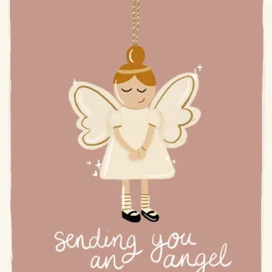 Studio LUV Kerstkaart - Sending you an angel