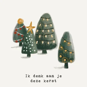 Studio LUV Kerstkaart - Ik denk aan je deze kerst