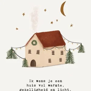 Studio LUV Kerstkaart - Een huis vol warmte