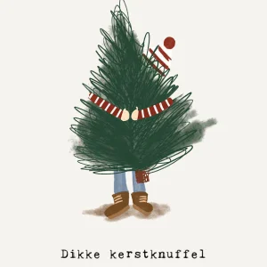 Studio LUV Kerstkaart - Dikke kerstknuffel
