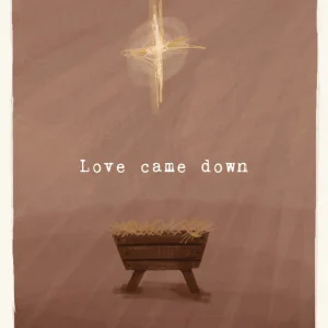 Studio LUV Kerstkaart - Love came down