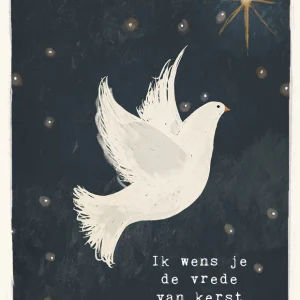 Studio LUV Kerstkaart - Ik wens je de vrede van kerst
