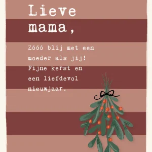 Studio LUV Kerstkaart - Lieve mama