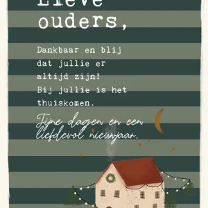 Studio LUV Kerstkaart - Lieve ouders