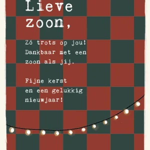 Studio LUV Kerstkaart - Lieve zoon