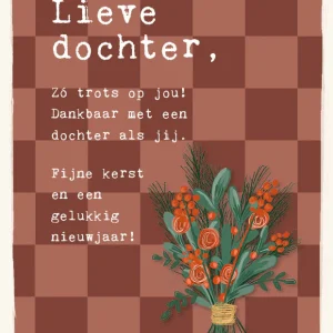 Studio LUV Kerstkaart - Lieve dochter