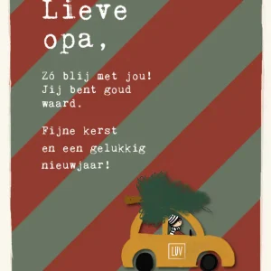 Studio LUV Kerstkaart - Lieve opa