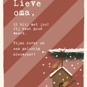 Studio LUV Kerstkaart - Lieve oma