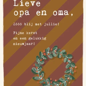 Studio LUV Kerstkaart - Lieve opa en oma