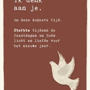 Studio LUV Kerstkaart - Ik denk aan je