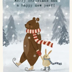 Studio LUV Kerstkaart - Merry christmas and a happy new year!