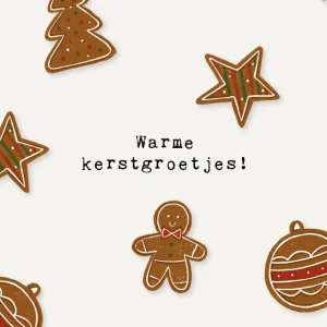 Studio LUV Kerstkaart - Warme kerstgroetjes!