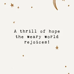 Studio LUV Kerstkaart - A thrill of hope