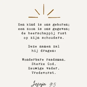 Studio LUV Kerstkaart - Jesaja 9:5