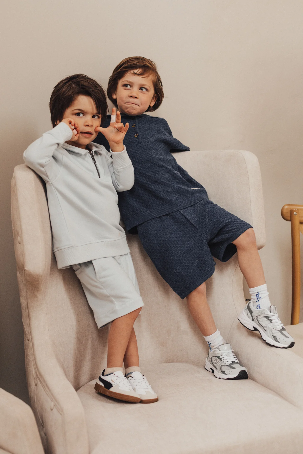 Baje Studio - knit shorts Mozi - blue dark - Afbeelding 9