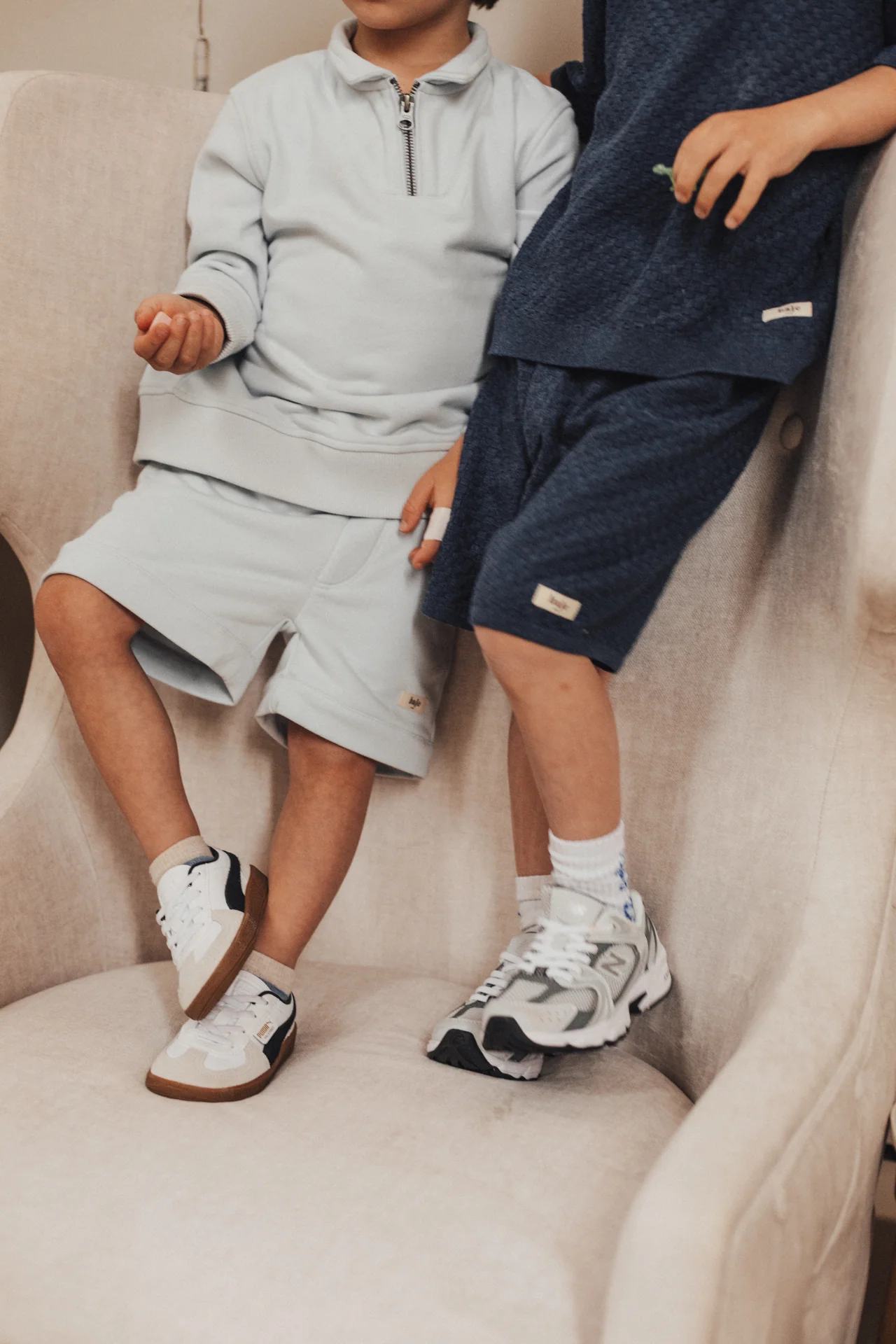 Baje Studio - knit shorts Mozi - blue dark - Afbeelding 8