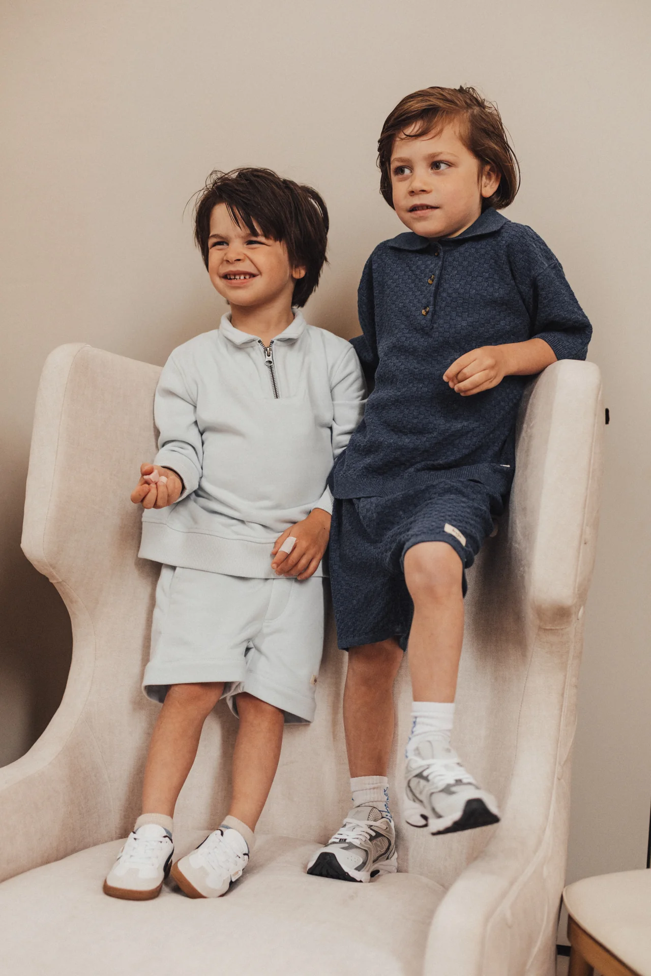 Baje Studio - knit shorts Mozi - blue dark - Afbeelding 7