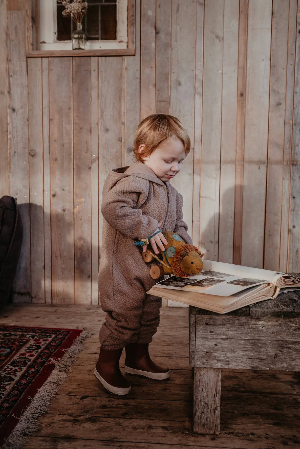 Riffle Amsterdam - outdoor suit quilt teddy - taupe - Afbeelding 3