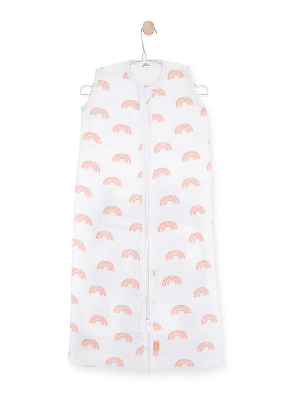 Jollein Slaapzak Hydrofiel 70cm - Rainbow - Blush Pink - Afbeelding 2