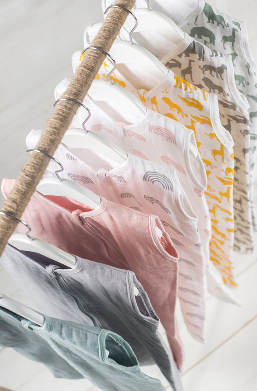 Jollein Slaapzak Hydrofiel 70cm - Rainbow - Blush Pink - Afbeelding 6