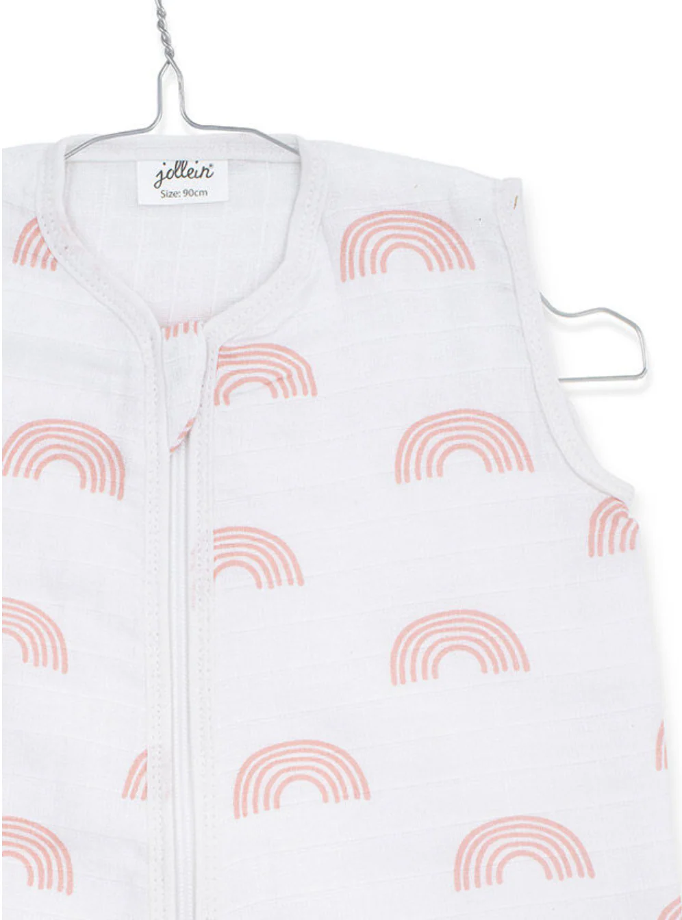 Jollein Slaapzak Hydrofiel 70cm - Rainbow - Blush Pink - Afbeelding 3