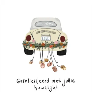 Studio LUV Kaart - Gefelciteerd met jullie huwelijk