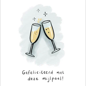 Studio LUV Kaart - Gefeliciteerd met deze mijlpaal