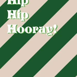 Studio LUV Kaart - Hip Hip Hooray
