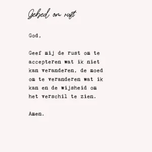 Studio LUV Kaart - Gebed om rust