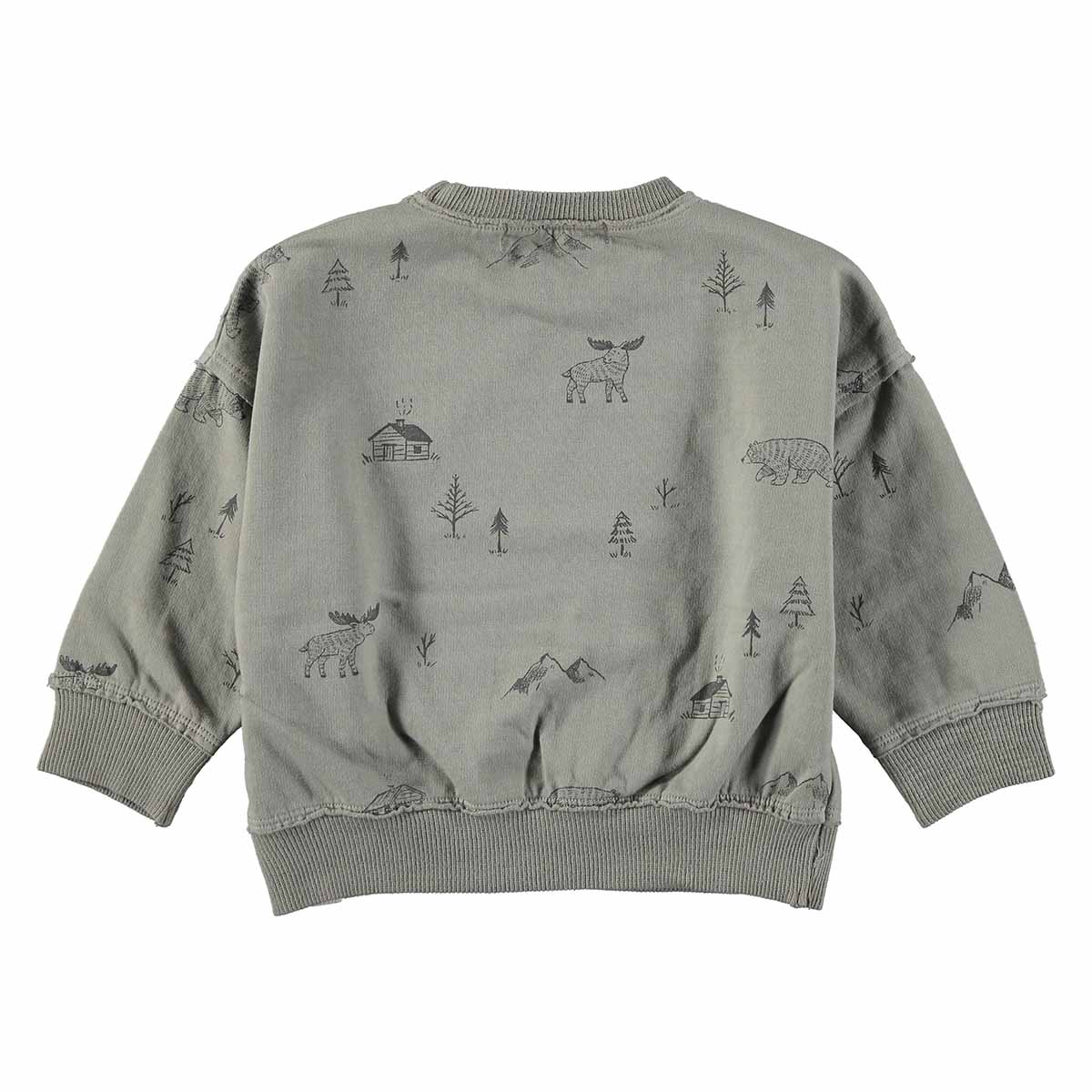 Dear Mini - sweater Woodlands - stone gray - Afbeelding 5