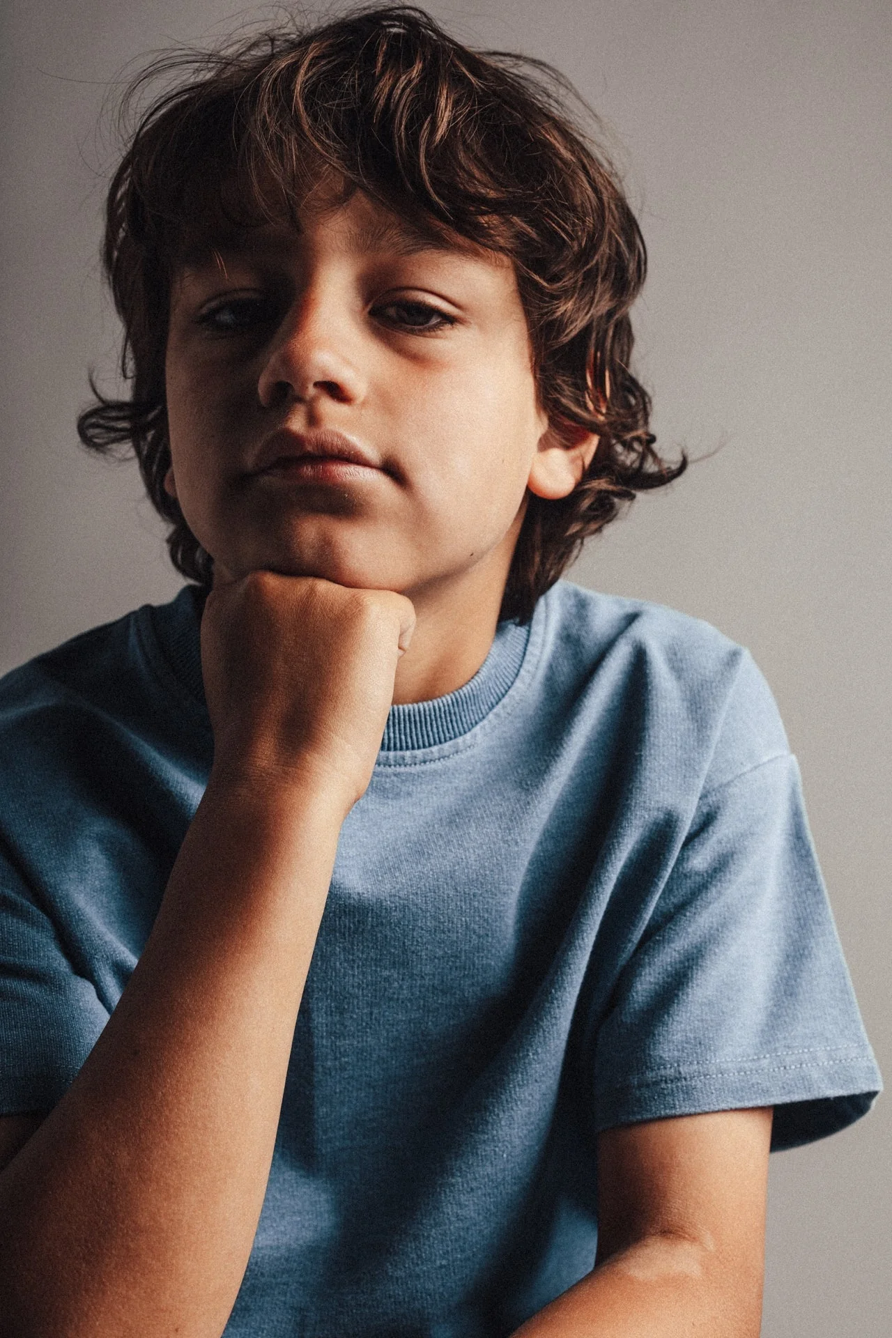 Labo - denim sweat shirt Lion - blue light - Afbeelding 3