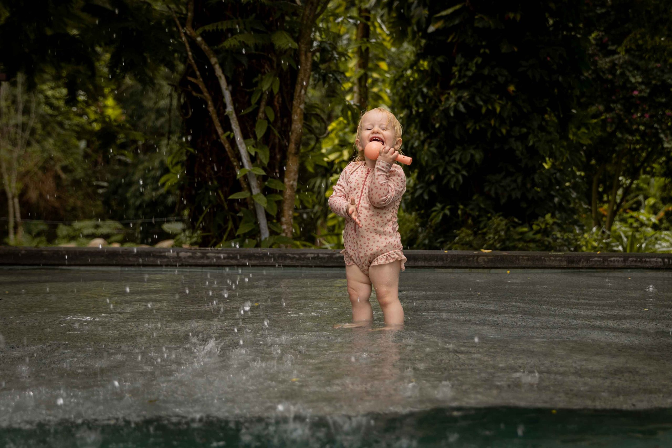 Swim Essentials - UV suit Leopard - old pink - Afbeelding 5