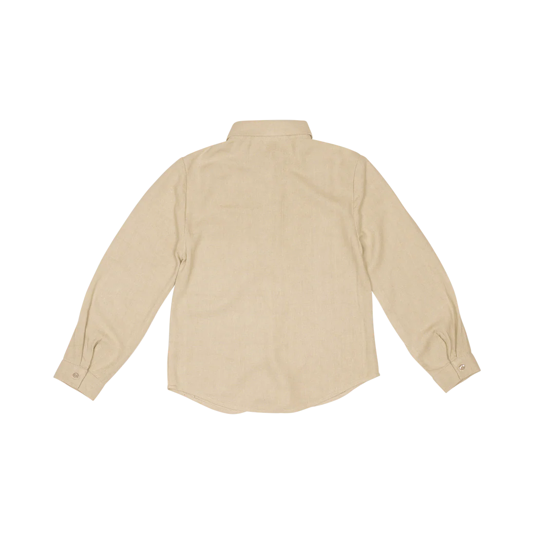 Baje Studio - linen blouse Texas - sand - Afbeelding 8