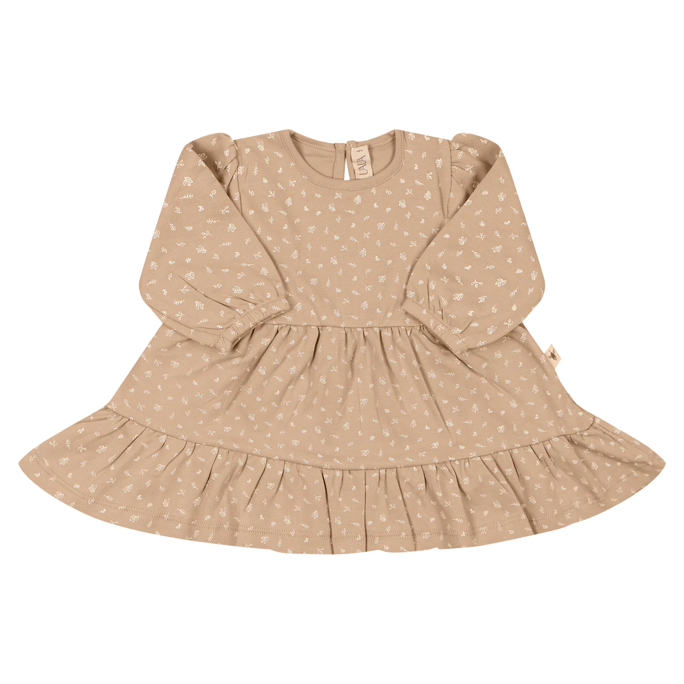 UAUA - tiered dress - rosa floral - Afbeelding 2