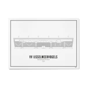 Wijck mini Poster - VV IJsselmeervogels - 10x15 cm