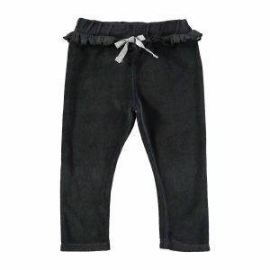 Dear Mini - velvet legging - shadow gray