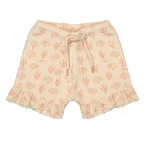 Riffle Amsterdam - terry shorts Zed seashells - peach pink