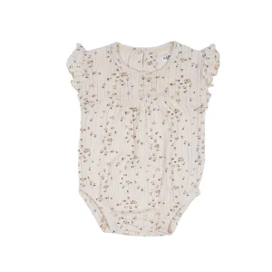 Riffle Amsterdam - romper bloemen ecru