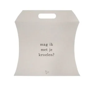 Zusss Kadoverpakking - Mag ik met je kroelen - Grijskarton