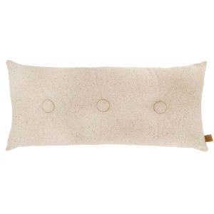 Zusss Kussen met knopen - 70x30cm - Zand / Gespikkeld