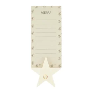 Zusss Menukaartjes met houten standaard - Ster