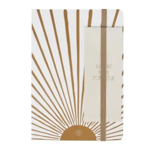 Zusss Schriftje met boekenlegger - Zonnetje Wit