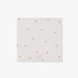 Zusss Servetten - Hartjes - Wit