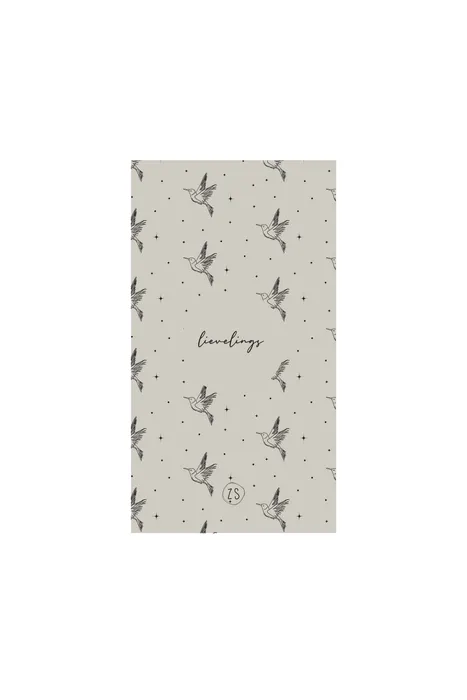 Zusss Servetten Lievelings - 11x20cm - Zand