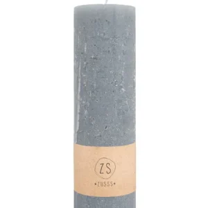 Zusss Stompkaars - Ø4,5cm - Grijsblauw