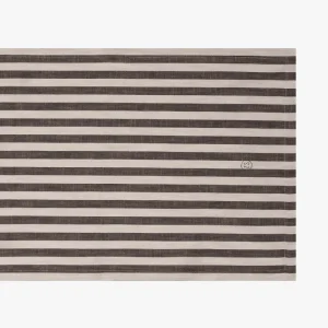 Zusss Tafelloper Strepen - 50x250cm - Grafietgrijs