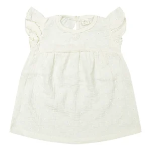 Riffle Amsterdam - dress Ariel - woven white embroidery